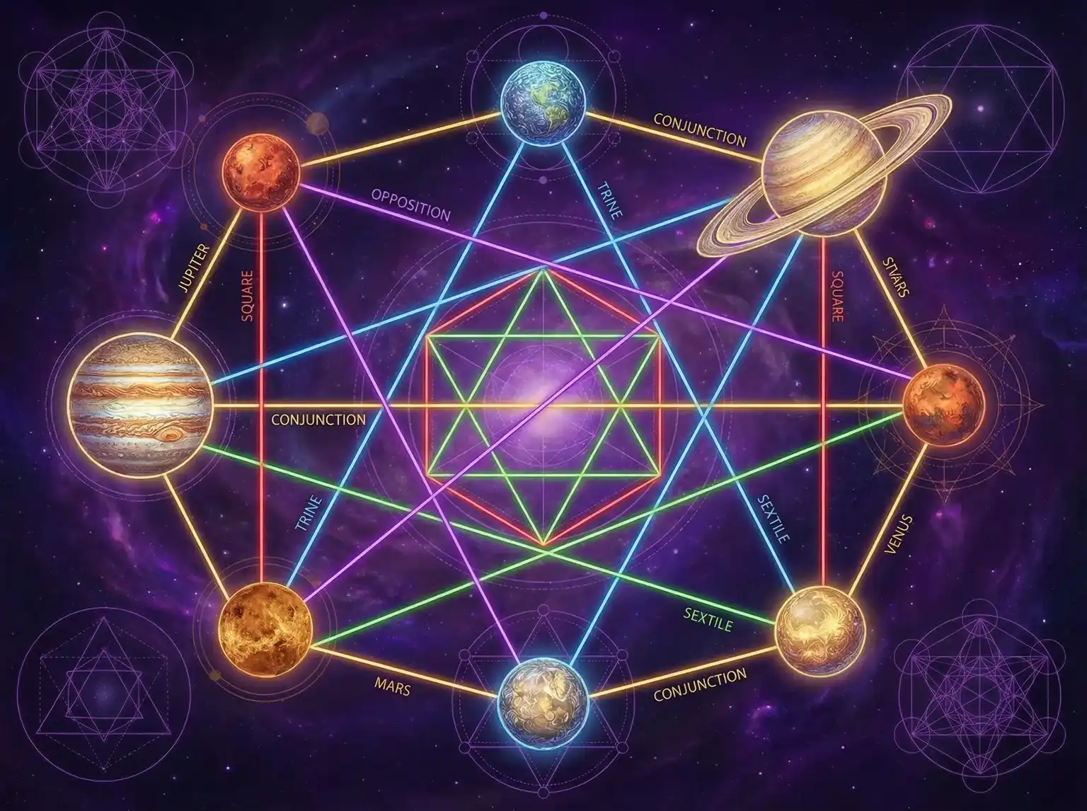 行星相位解读 - 宝宝再深一点一可以吗 | 占星学进阶
